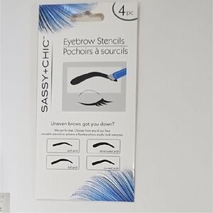SASSY+CHIC Eyebrow Stencils 4pc *NIP*